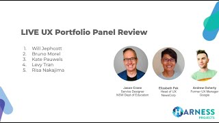 LIVE UX Portfolio Review Panel