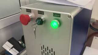 DRK 50W IPG laser source marking machine  test video