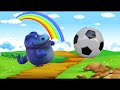 Funny Cartoon and Ball and Animals With Farmar In the Dell Nursery Rhymes and Kids Song