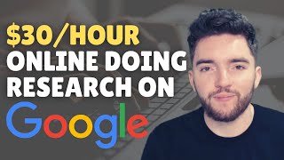 Make Money Online Searching Google with No Experience | Get Paid $30/Hour