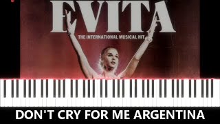 Don't Cry For Me Argentina (with lyrics)