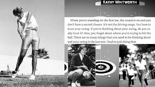 Kathy Whitworth Driver Swing with 'Words of Wisdom\