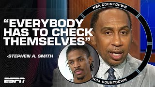 NBA Countdown reacts to Ja Morant's interview with Jalen Rose