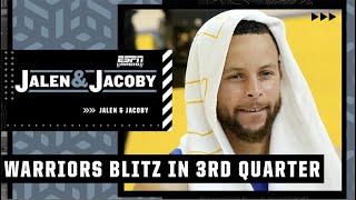 The Warriors BLITZ teams in the 3rd quarter! - Jalen Rose | Jalen & Jacoby