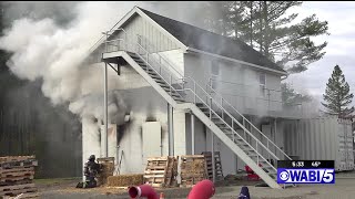 Bangor Fire Department trains recruits with live fires