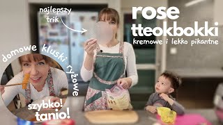 Sposób na kluski ryżowe w domu - Rose tteokbokki - NAJLEPSZY KOREAŃSKI STREETFOOD - tanio i szybko