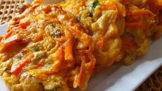 Sekreto SA Masarap Na Okoy!|| Crispy Vegetable Ukoy||Kalabasa And Carrots Okoy||Vegetable Fritters