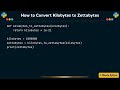 How to Convert Kilobytes to Zettabytes