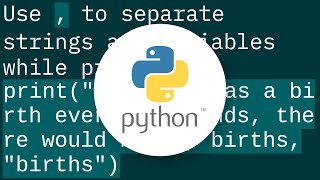 How can I print variable and string on same line in Python?