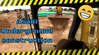 Soothing Asmr: Watch An Excavator Dig A Sewer Trench!