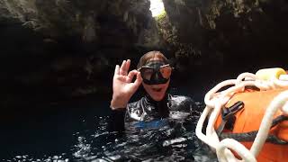 CWT Freediving 12m El Pit Tulum Mexico Esther