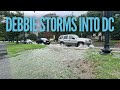 A storm comes to DC and we go for a bike ride.