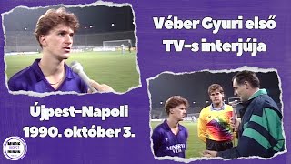 Véber Gyuri első újpesti TV interjúja, 21 évesen