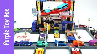 빠샤메카드 주차장? 빠샤메카드S x 헬로카봇 주차타워 장난감 Mini Car Transformer Parking Tower Carbot Toys