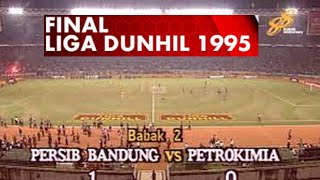 PERSIB JUARA, Final Liga Dunhill 1995 Persib vs Petrokimia  Gol Jackson Tiago dianulir wasit