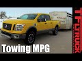 2016 Nissan Titan XD Diesel Real World Highway & Towing MPG Review