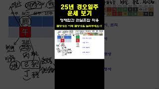 2025년 을사乙巳년 경오일주 운세_정재합과 관살혼잡  #25년운세  #을사년운세