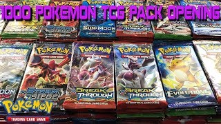 Opening Pokemon cards, 1,000 Pokemon Booster Pack opening