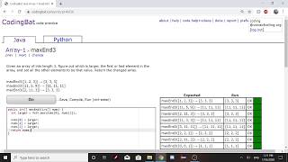 Array-1 (maxEnd3) Java Tutorial || Codingbat.com