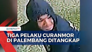 Terekam CCTV, 3 Pelaku Curanmor di Palembang Ditangkap!