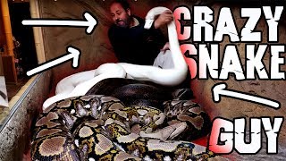 Crazy Jay Brewer #LivingTheDream  attacked by one of his largest snakes