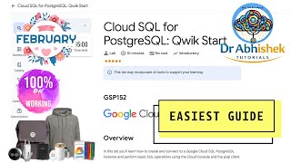 Cloud SQL for PostgreSQL: Qwik Start | FEB 2026 | #GSP152 #qwiklabsarcade2026
