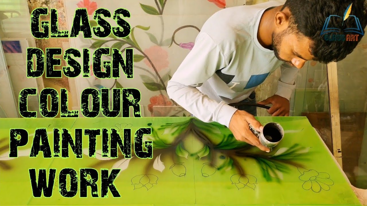 How To Glass Design Colour Painting Works Glass Handmade Glass Etching