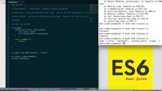 es6 class members - real quick