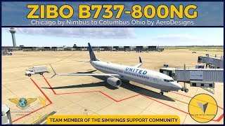 X-PLANE 11 | United B738 - Chicago KORD ✈ Columbus Ohio KCMH | VATSIM