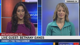 NEWSBREAK LIVE: Owner of The Yoga Harbor, Bethany Eanes talks about her new studio