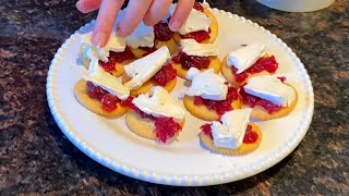 Cranberry Brie Bites Recipe - Easy Holiday Appetizer, Perfect for Thanksgiving and Christmas!