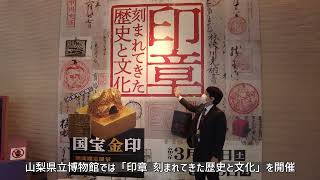 国宝金印が山梨初公開！「印章　刻まれてきた歴史と文化」展が山梨県立博物館で開催　担当学芸員さんに見どころを聞きました