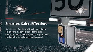 LR15 Radar Activated Strobe Bar for Speed Limit Signs