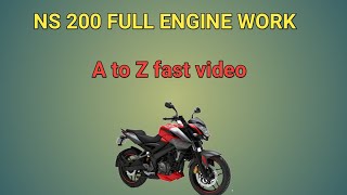 Bajaj NS200 full Engine service fast video...