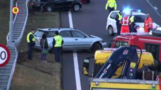 Flinke ravage na ongeluk op A2 bij knooppunt Vught