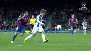 Resumen de FC Barcelona vs Real Sociedad (2-1) 2011/2012