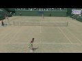 福岡国際女子テニス2011 ２回戦 波形純理 vs 中村藍子