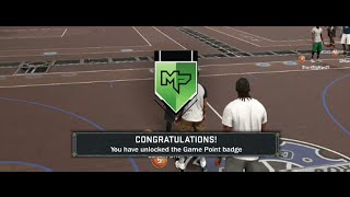 HOW TO GET THE "GAME POINT" PARK BADGE! 2K17 BADGE TUTORIAL
