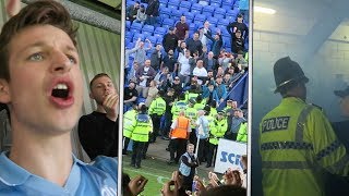 FANS vs POLICE, Pitch INVASION - TRANMERE vs BOLTON VLOG!