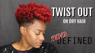 Dry Twistout On Tapered Natural Hair Grwm Plus Neutral Makeup