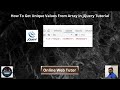 How To Get Unique Values From Array in Javascript (Article Demo #11) | Online Web Tutor