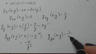 Calculus 3 - Second Order Partial Derivatives Part 3