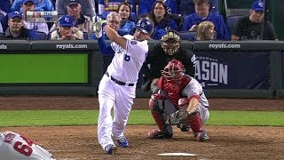 Moustakas belts solo homer to right field