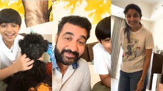 Shilpa Shetty & Raj Kundra CUTEST Video With Son Viaan Kundra With His NEW Puppy