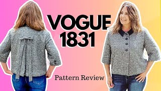 SEWING PATTERN REVIEW ~ VOGUE 1831 Designer Inspired Jacket