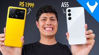 e agora? Galaxy A55 vs POCO X6 PRO qual o MELHOR COMPRAR? Comparativo