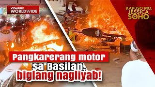 Pangkarerang motor sa Basilan, biglang nagliyab! | Kapuso Mo, Jessica Soho