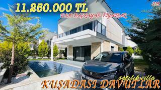 11.250.000 TL'den başlayan fiyatlarla Kuşadası Davutlar'da Satılık Villa