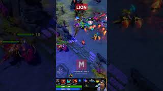 Crazy Skill Lion Attack and RAMPAGE !!! #dota2 #dota2short #shotrs