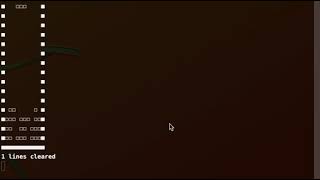 Java Console Tetris Demo